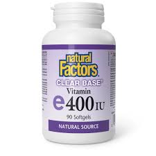 NATURAL FACTORS CLEAR BASE VITAMINE E400 UI