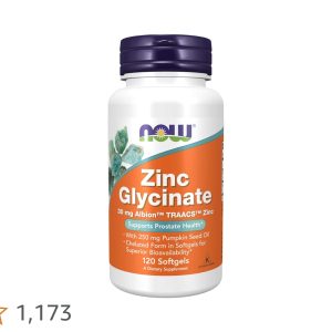 NOW ZINC GLYCINATE 120 SOFTGELS